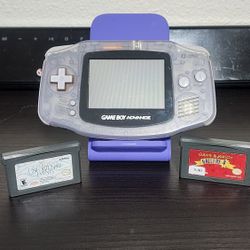 Glacier Blue Clear Nintendo Game Boy Advance 