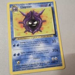 Cloyster Pokémon Trading Card Rare 1st Edition 1999 32/62