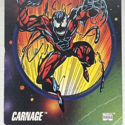 Carnage Supervillains Trading Card 1992