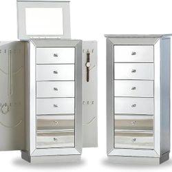 Mirrored Jewelry Box Armoire