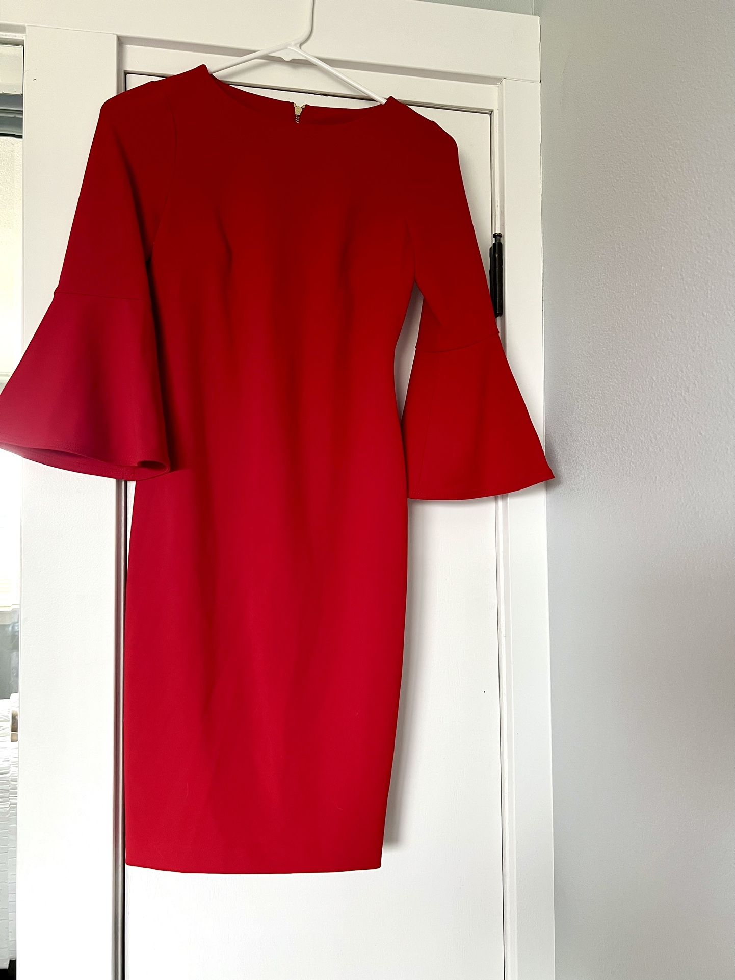 Calvin Klein Dress Size 0P red 