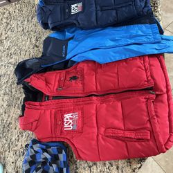 Boys Vests, Rain jacket, Beanie 