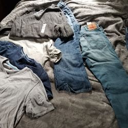 Used Levi's And Shirts, Shoes