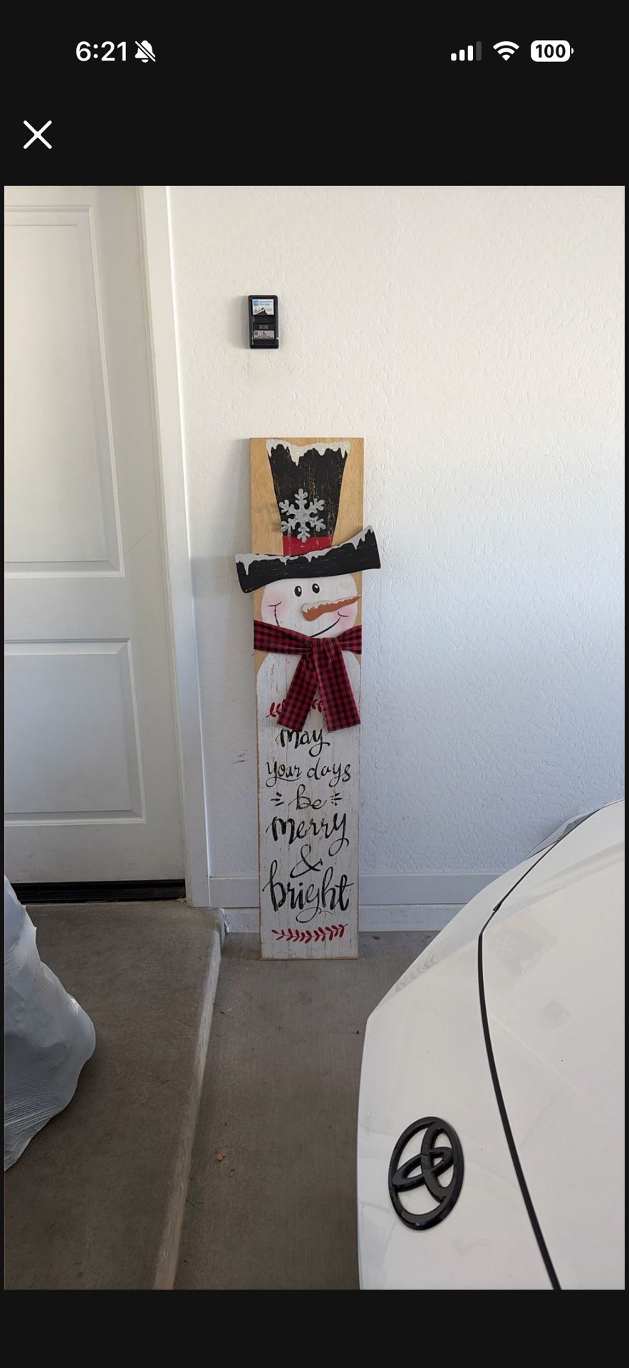 Christmas Snowman Porch Decor