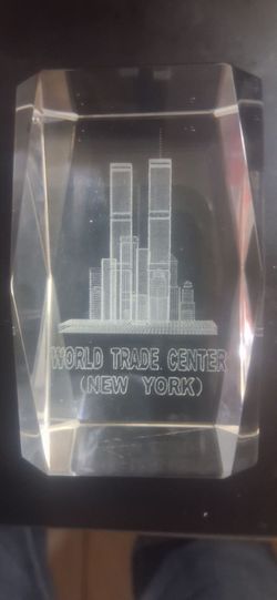 Vintage Twin Towers Laser Engraved