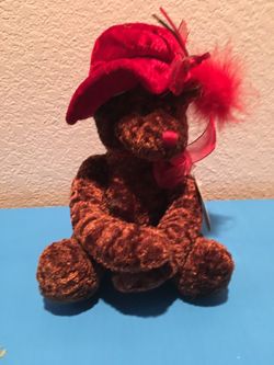 Festive Little “Red Hat” Teddy Bear