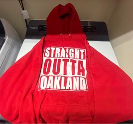 Red Straight Out Of Oakland Hoodie