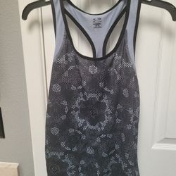 C9 by Champion athletic racerback tank top in black and grey.