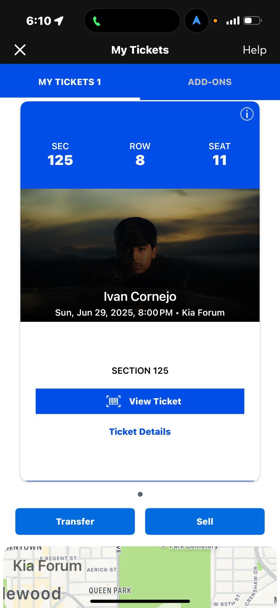 Ivan Cornejo Sun, Jun 29, 2025, 8:00 PM • Kia Forum