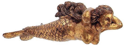 Hanging Ships Figurehead Resin Mermaid 47” Long