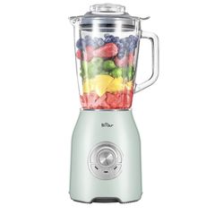 82 Bear Blender, 1000W Professional Smoothie Blender for Shakes and Smoothies with 51 Oz Glass Jar, Step-less Speed Knob and 3 Functions for Crushing 