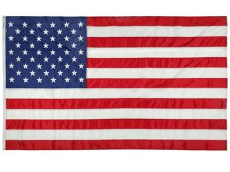 10`X15` Grommets Embroidery Flag