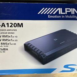 Brand New Alpine S2-A120M Mono Amplifier – 1200W RMS 