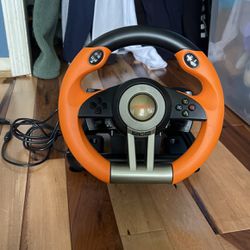 Pxn Wheel Orange Including Pedals And Desk Clamp