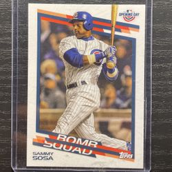 2022 Topps Opening Day Bomb Squad Sammy Sosa Baseball Card #BS-3