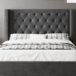 Queen Headboard/frame/Box spring