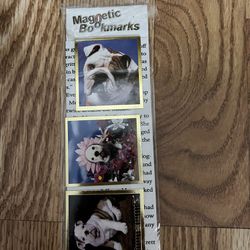 English Bulldog Magnetic Bookmarks
