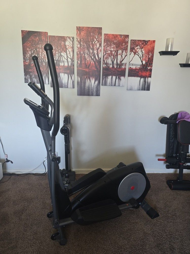 YOUNGFIT Elliptical Machine,Cross Trainer with Hyper-Quiet Magnetic Driving System, 22 Resistance Levels