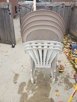 Plastic chairs