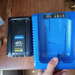 Kobalt 40 V Max Battery And Charger 