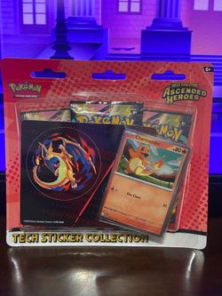 Pokemon Ascended Heroes Charmander Tech Sticker