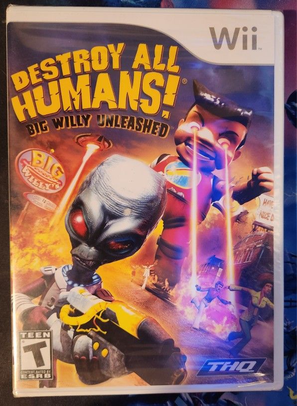 Destroy all Humans Big Willy Unleashed Wii Brand New