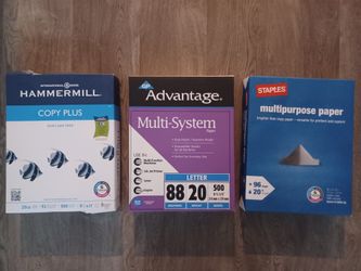 Printer Paper - 9 Packs (Staples, Advantage, Hammermill)