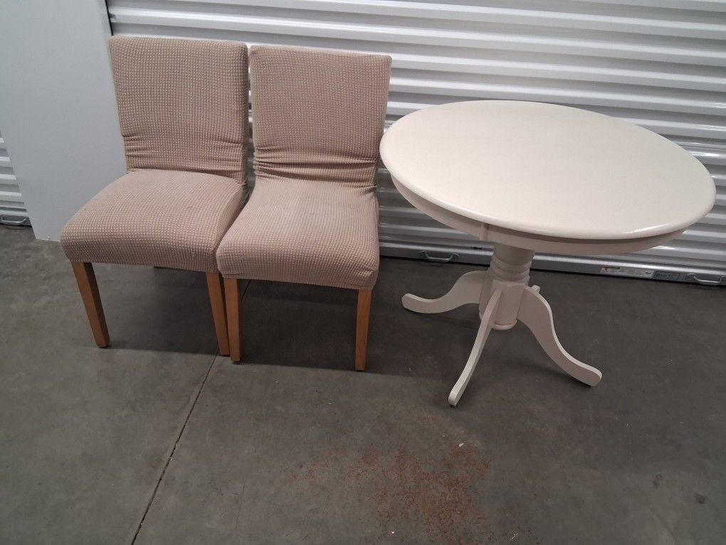 table and twochairs set