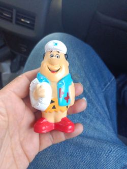 FRED FLINTSTONE Vintage 1990 Hanna Barbera Lifeguard Beach Captain Figure 4”