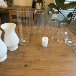 Wedding & Party Vase Set – Glass + Ceramic – Perfect for Centerpieces