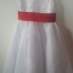 FLOWER GIRL DRESS WHITE