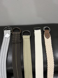 Lot Of 5 Belts. New