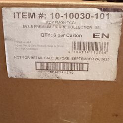 Prismatic Evolutions Premium Figure Collection Case 