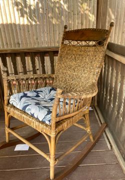 Wicker rocker chair