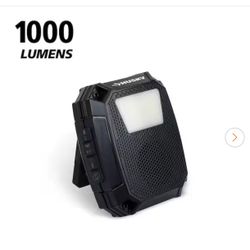 1000 Lumens Rechargeable Utility Light with Bluetooth Speaker