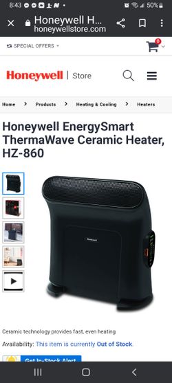 Honeywell Energy Smart ThernaWave Ceramic Heater for Sale in College  Station, TX - OfferUp
