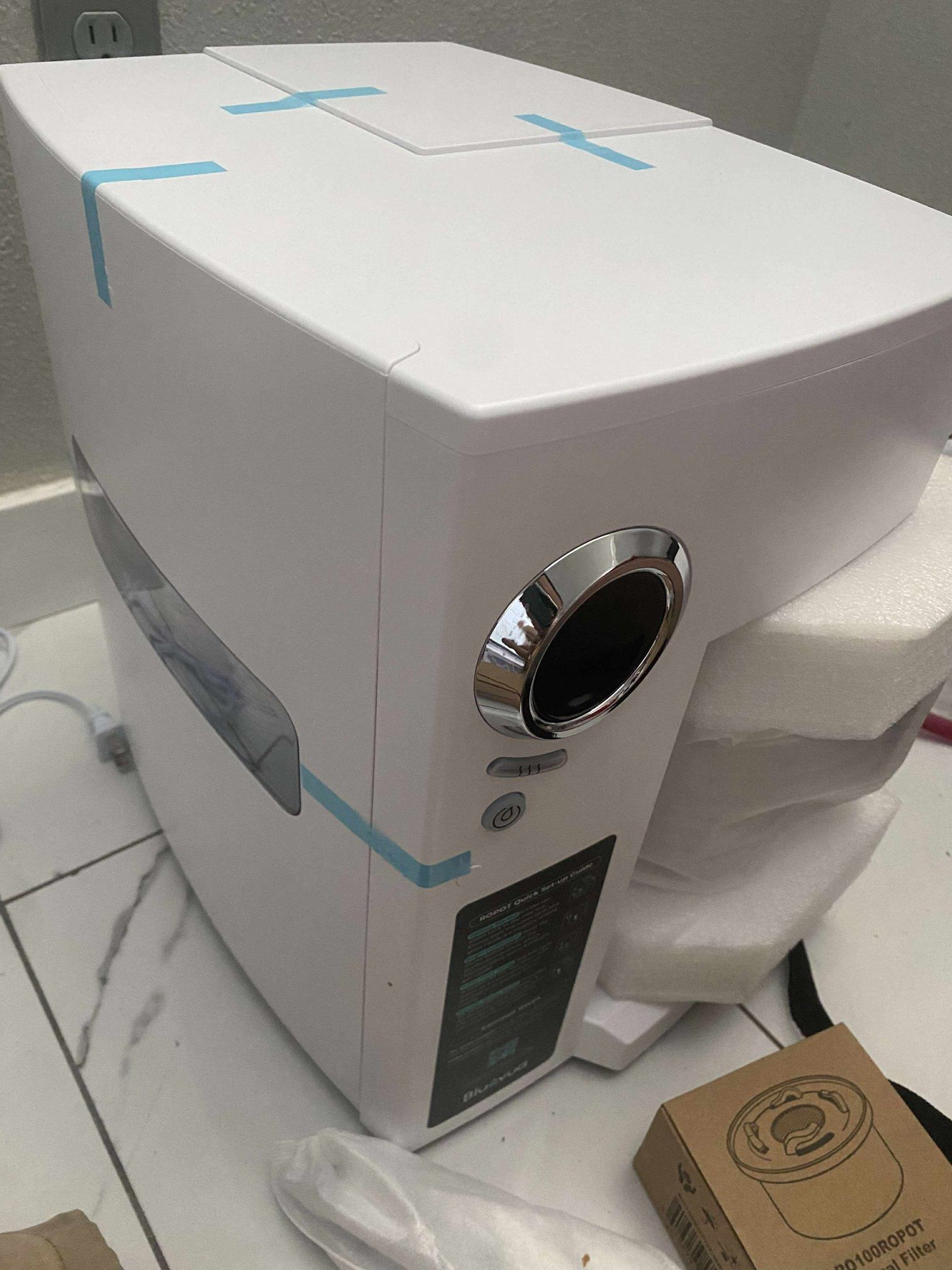 Bluevua RO100ROPOT Reverse Osmosis System Countertop Water Filter for Home