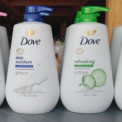 Dove Body wash. 30.6 Oz, ($8 each)