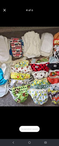 Huge Reusable Cloth Diapers and Inserts Lot!