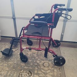 🔥 Medline Aluminum Transport Chair Wheelchair Folding Lightweight Red Mobility Medical Handicap Travel 👀

Good overall pre-owned condition.

Origina