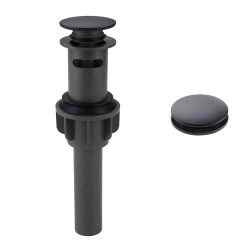 1 1/4 in. Pop-up Drain Assembly in Matte Black