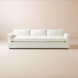 Cb2 Ivory Velvet Sofa 