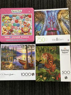 Jigsaw Puzzles, 500, 750 Or 1000 Piece 