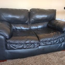 Black Leather Couch