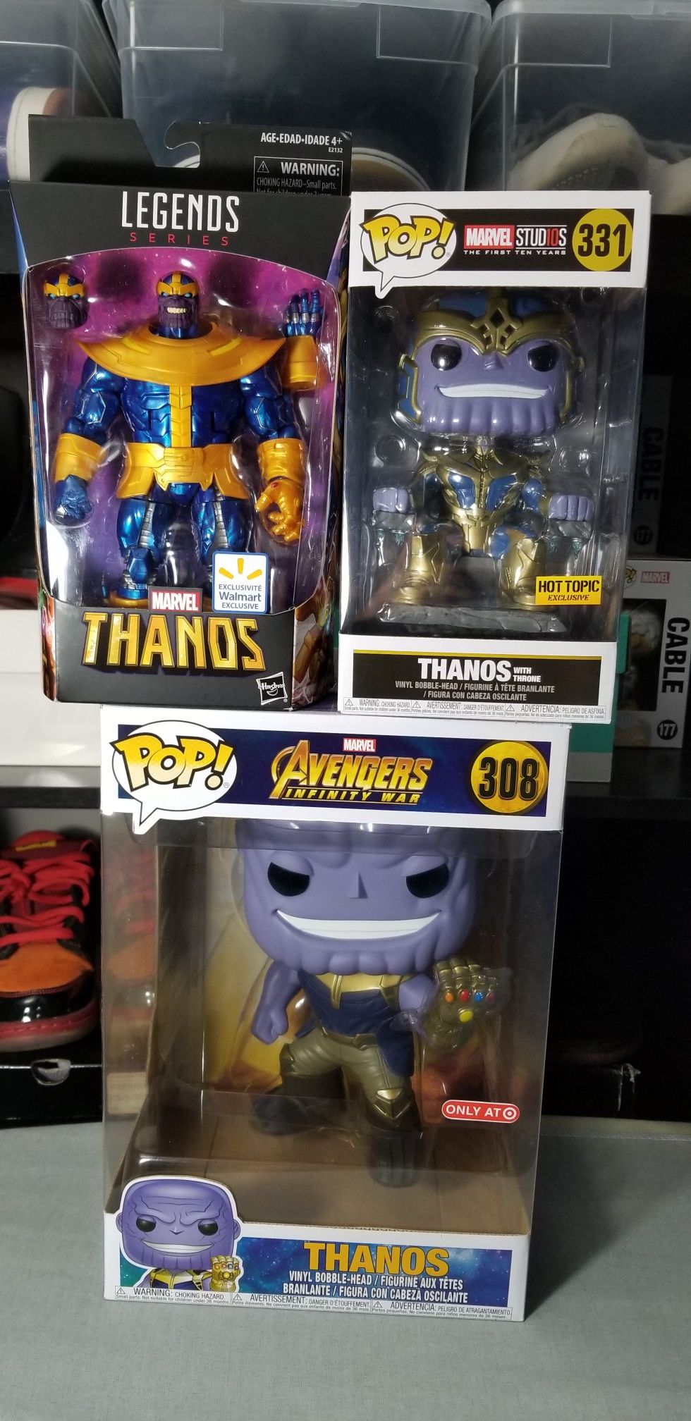 Marvel Funko Pop Legends Thanos Figures