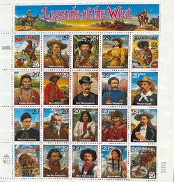 LEGENDS OF THE WEST - USPS 1993 STAMP SCOTT # 2869 - MNH