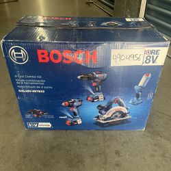 bosch 4 pc tool combo NEW