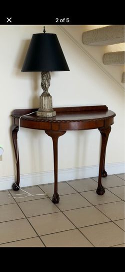 Antique Half-Moon / Demilune Console Table