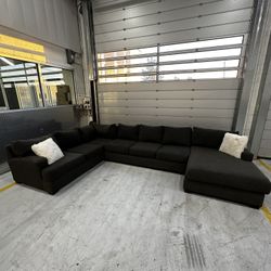Gray Large Sectional Couch 