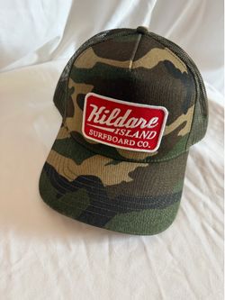 Men’s Hat, Kildare Island Surfboard Co, SnapBack Cap, Camouflage